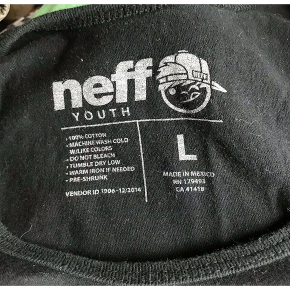 Neff Youth Kid Graphic Skull Muscle Tank Tank - Picture 4 of 5